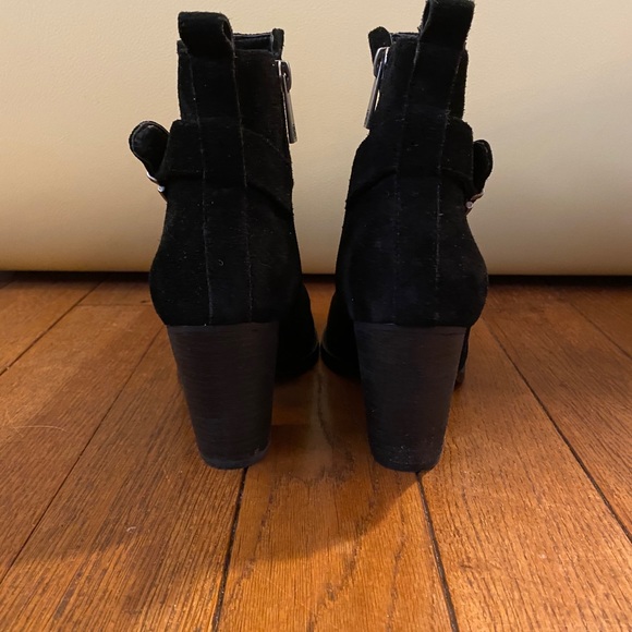 BLACK SUEDE ANKLE BOOTS BY IVANKA - Picture 2 of 4